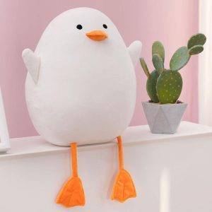 Oreillers en peluche canard en coton doux