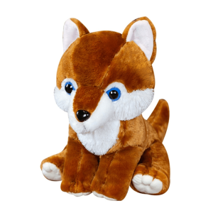 Loup blanc et renard kawaii