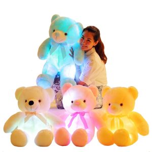 LuminousLight Up LED Colorful Glowing Teddy Bears (Ours en peluche)