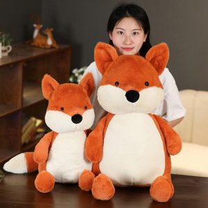 Jouet en peluche renard rouge classique