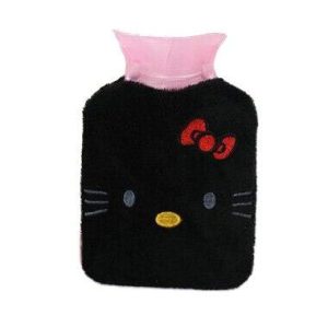 Bouillotte Peluche Hello Kitty Noir