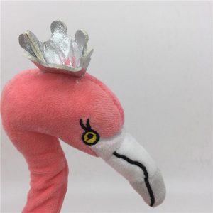 Jouet Peluche Princesse Flamant avec Couronne