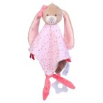 Doudou Lapin Plat Rose