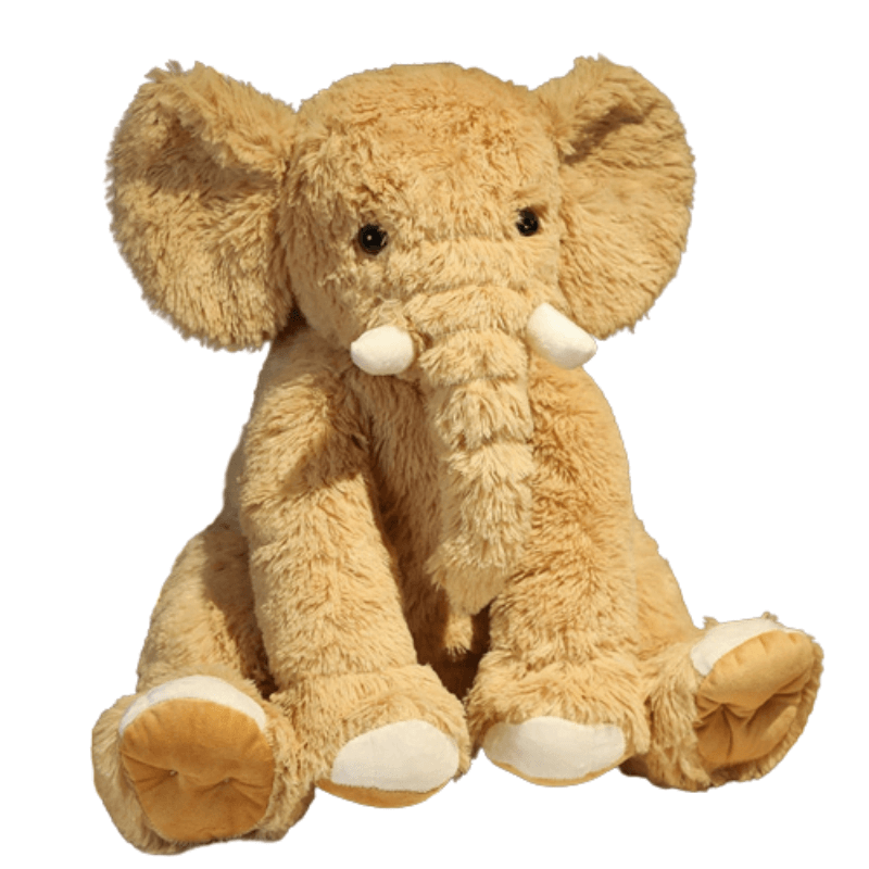 doudou-marron-elephant.png - PELUCHE POUPEE