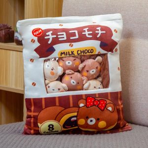 Sac-o-teddy têtes d'ours en peluche