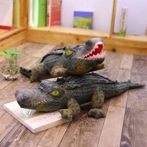 Grande Peluche Crocodile Réaliste