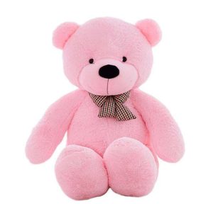 Sasou - Ours en Peluche Géant Rose