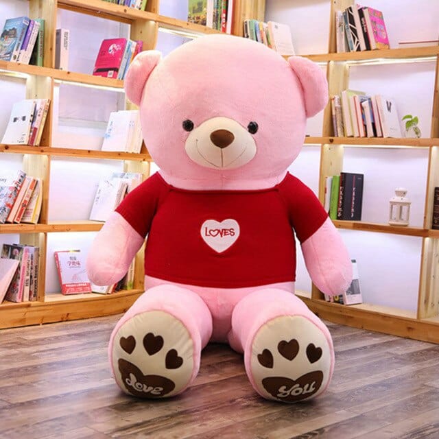 ourson-rose-peluche-geante-14325694431314.jpg - PELUCHE POUPEE
