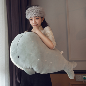 Peluche baleine grise
