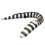 Peluche Crocodile Noir et Blanc