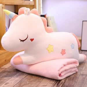 Peluche Licorne Blanche Et Rose <br> Galaxie™