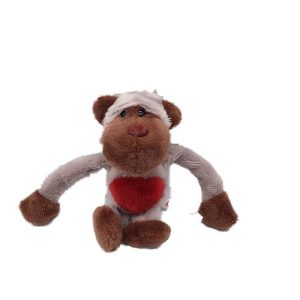 Peluche Porte Clés Singe Cœur
