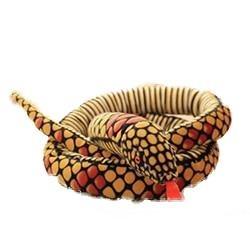 Peluche Serpent Jaune et Rouge