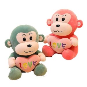 Peluche Singe Cœur