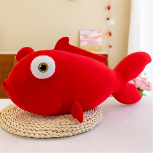 Poisson rouge peluche