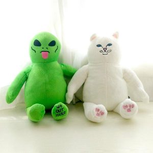 Poupée Peluche Alien et Chat
