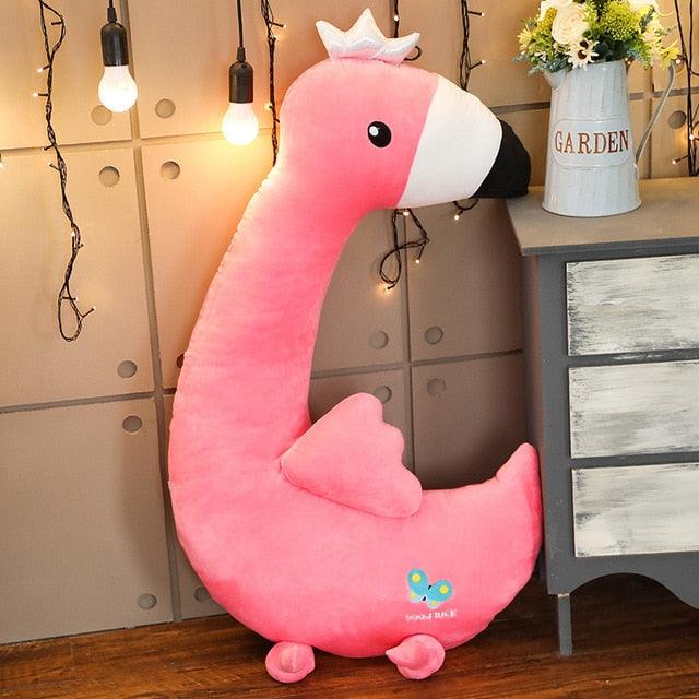 Licorne géante. Oreiller en peluche flamant rose et dinosaure pour petit ami – Image 4