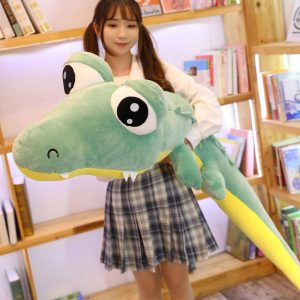 Jouet peluche crocodile poupée