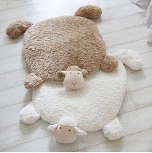 Tapis de sol mouton agneau chien chat