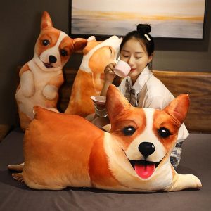 Peluche 3D chien Corgi
