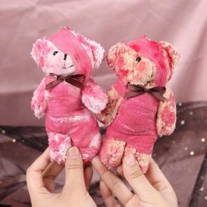 Porte-clés ourson blessé et lugubre