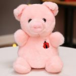 Peluches Kawaii Ladybug Cochon Assis