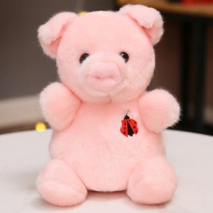 Peluches Kawaii Ladybug Cochon Assis