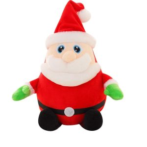 Peluche de Noël Père Noël lumineux