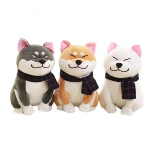 Peluche Foulard Chien Shiba Inu