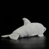 Dauphin en peluche gris réaliste