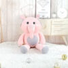 Peluche éléphant géant kawaii aux grands yeux