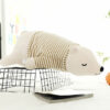 Peluche ours polaire en hibernation ultra moelleux
